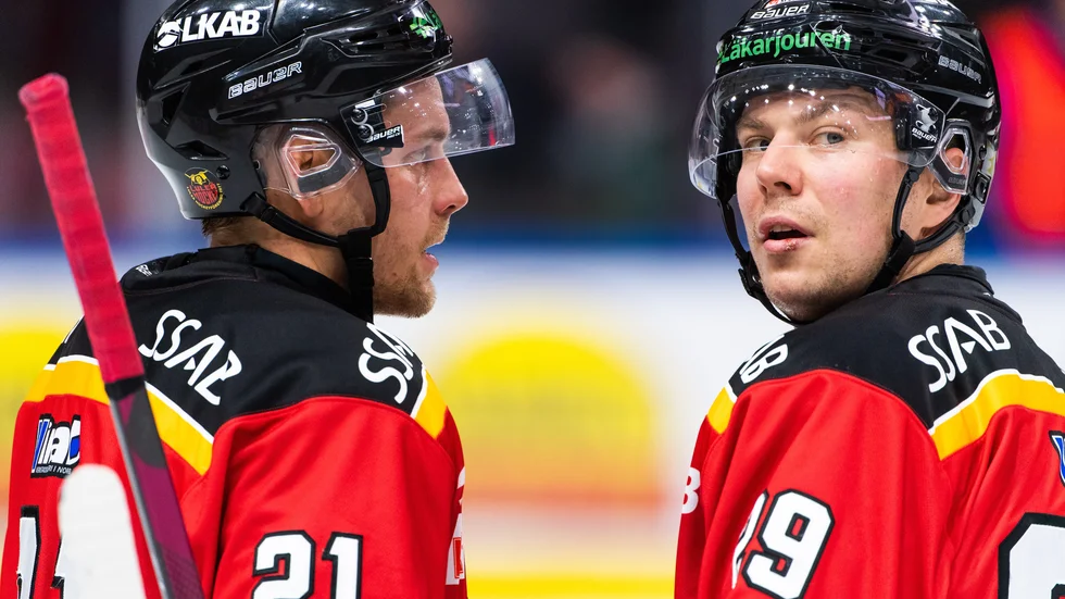 Juhani Tyrväinen och Erik Gustafsson, Luleå Hockey.