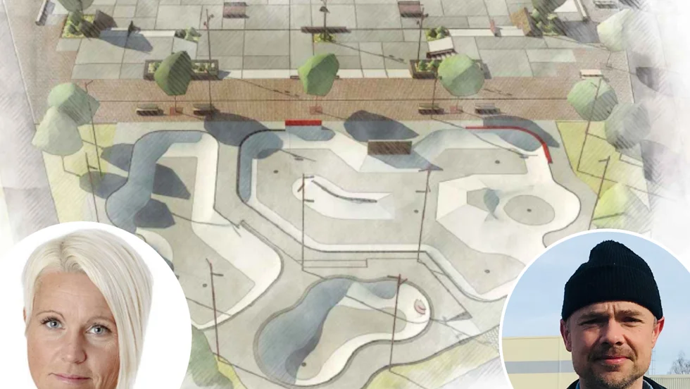 Efter många år av utredningar ska planerna på en skatepark bli av. Byggstart sker i vår, ett beslut som gläder Marie Svensson (S), ordförande i kultur- och fritidsnämnden samt Richard Hellfors från Eskilstuna skateboardsförening.