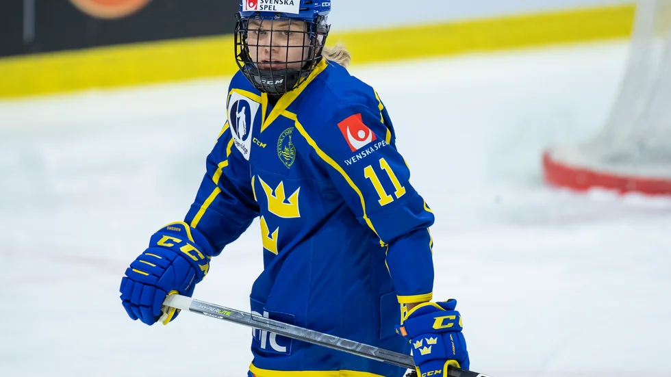 Brynässtjärnan Josefin Bouveng i landslagsdressen. Arkivbild.