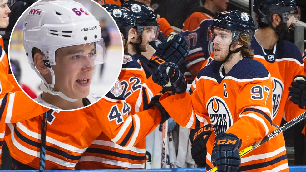 "Det var häftigt att möta honom", säger Nils Lundkvist apropå sitt första möte med Connor McDavid.