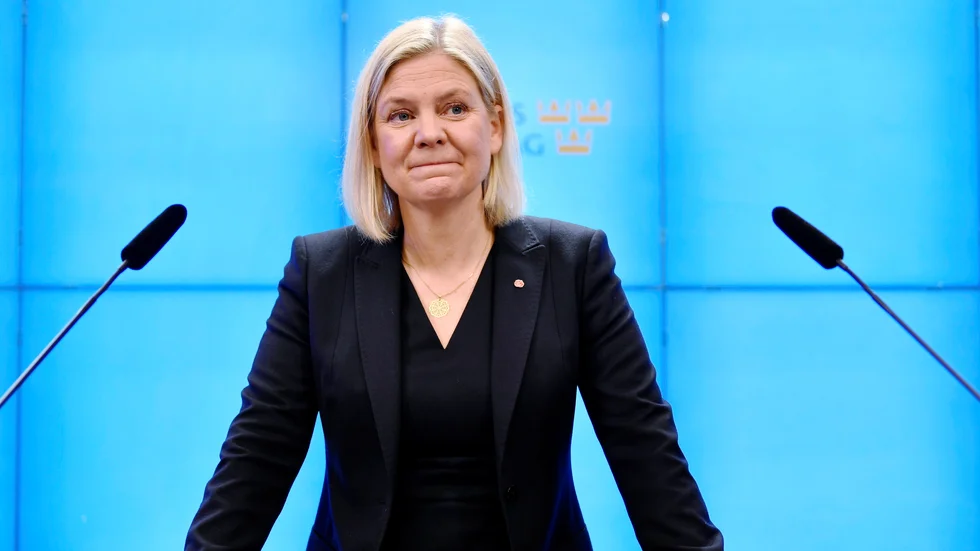 Socialdemokraterna ökar med med 2,9 procentenheter efter att Magdalena Andersson tillträtt som partiledare. Arkivbild.