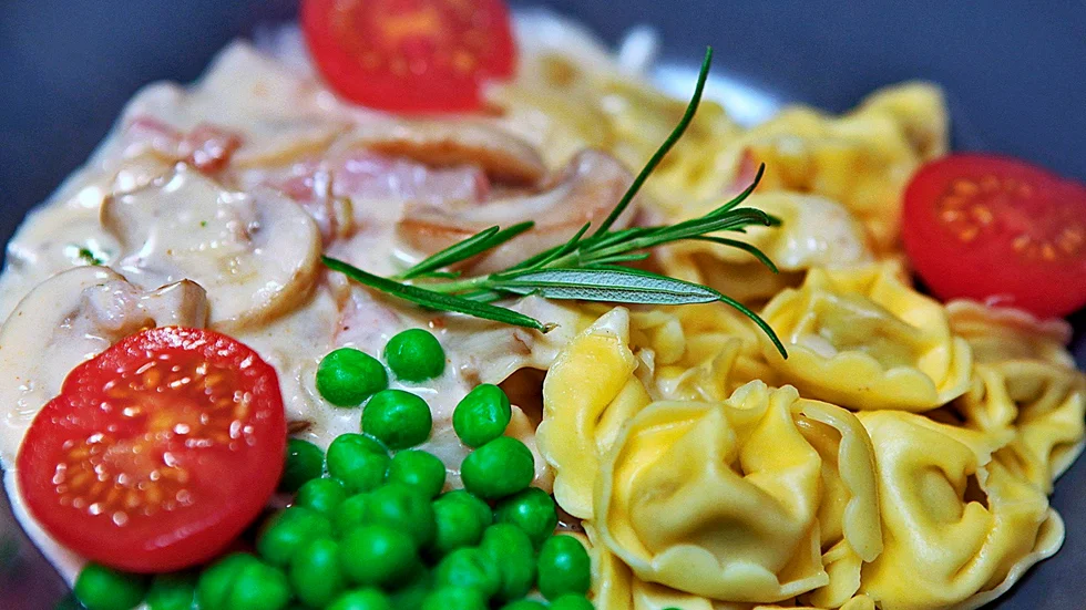 Tortellini med smak av skog.