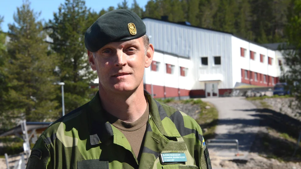 Björn Eliasson, major och stabschef vid Arméns jägarbataljon. 