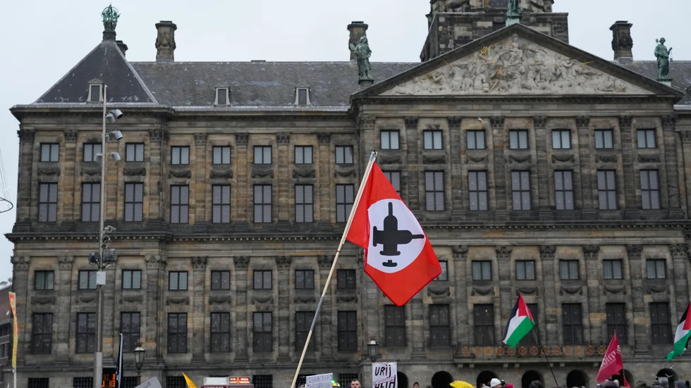 En av helgens demonstrationer, i Amsterdam i lördags.