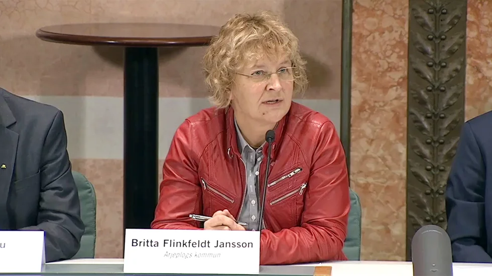 Utveckling. Utbildning och utvecklingsfrågor talade Arjeplogs kommunalråd Britta Flinkfeldt Jansson om vid regeringskansliets seminarium.