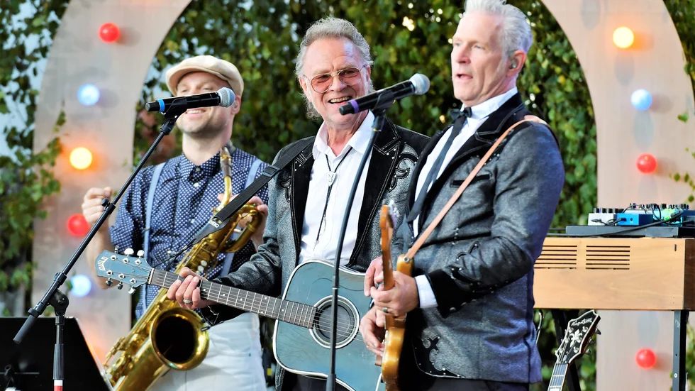 The Boppers vid ett framträdande i Allsång på Skansen år 2017. Bandet har fullt upp med att spela in nya låtar enligt Mats Bokström, bandets presskontakt. Den 23 maj spelar The Boppers på Pumpen.