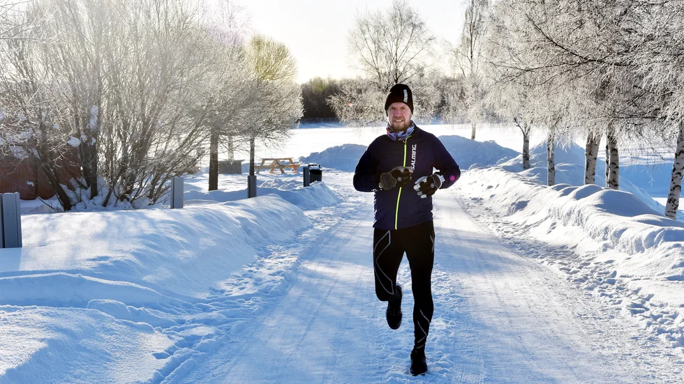 "Jag kopplar av, och det är då jag kommer på alla grejer, lösningar jag inte tidigare tänkt på. Jag hade inte pallat det tempo som jobbet innebär utan min dagliga motion" säger Reine Sundqvist.