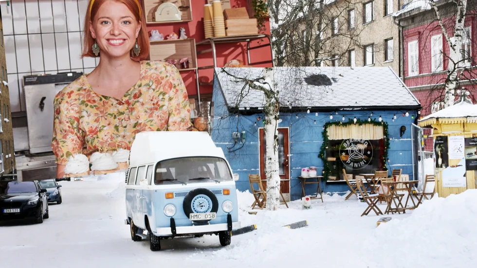 På Kyrkogatan i Luleå har ett nygammalt fik öppnat upp då "LasseMajas detektivbyrå" spelas in i stan. Clara Henry jobbar på fiket i serien och berättar om sin tid uppe i Norrbotten.