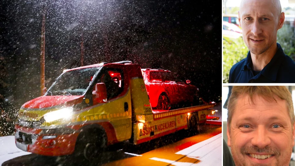 Kenneth Söderberg på Räddningstjänsten har haft det ganska lugnt med trafikolyckor på sistone. Bärgningsbilen har dock fått hjälpa en hel del olycksdrabbade trafikkanter och Anders Knutsson på Autorikt likaså.
