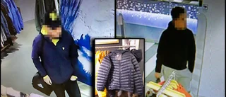 Hotfulla tjuvar plockade på sig dyra jackor
