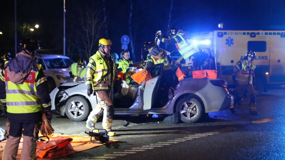 Olyckan inträffade vid 16-tiden på tisdagen.