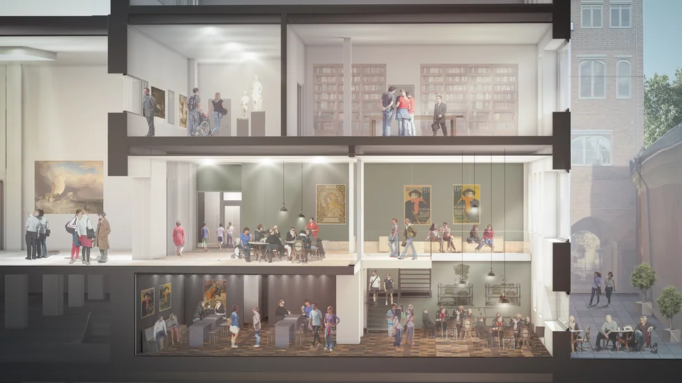 Så här ser visionen ut för Uppsala konstmuseum – om det flyttas till Kaniken. 