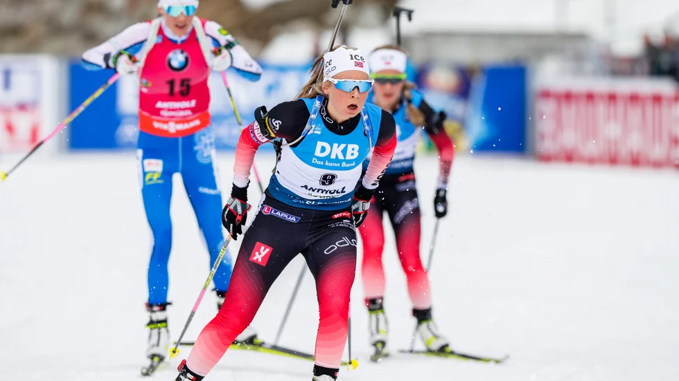 Ingrid Landmark Tandrevold tvingades avbryta sprinten i Oberhof. Arkivbild.