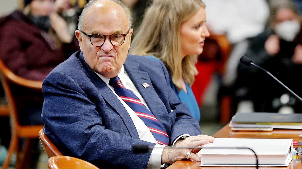 Donald Trumps juridiske rådgivare Rudy Giuliani. Arkivbild.