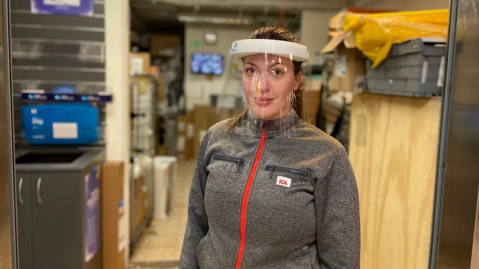 Josefine Knutsson, butikschef på Ica Bergvreten, är förberedd på det värsta.