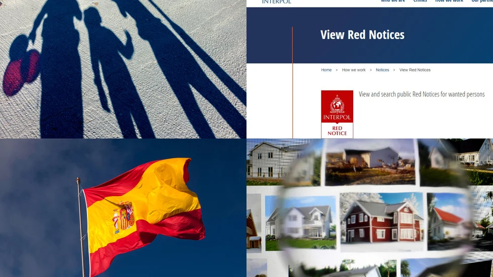 Familjesemestern slutade med att hustrun, som var internationellt efterlyst, satt i spanskt häkte. Mannen for hem och sålde hennes hus, bil och tömde hennes konton, enligt åtalet. Bilderna är från andra sammanhang.