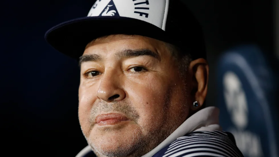 Diego Maradona, en av tidernas främsta fotbollsspelare, är död. Han blev 60 år gammal. Arkivbild.