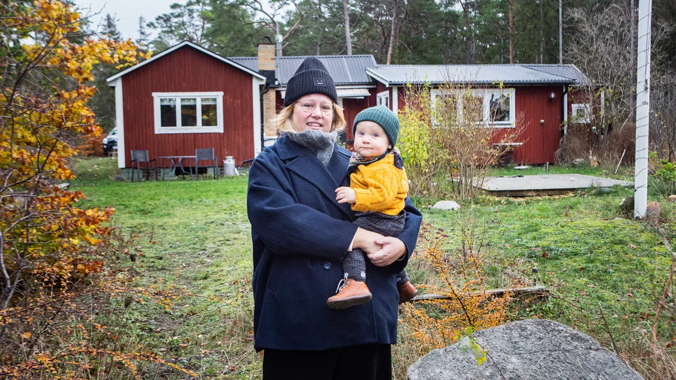 Intill familjens hus på Rövar Liljas väg vid Högklint vill Christine Westemar bygga ett nytt bostadshus.