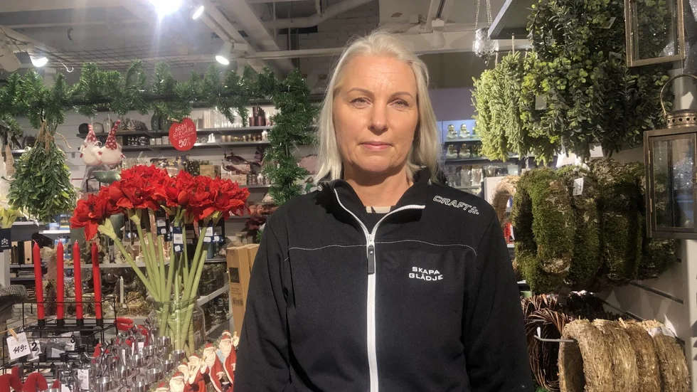 Maria Brandén menar att onlinehandeln påverkar de butiker som inte har någon internethandel mycket.