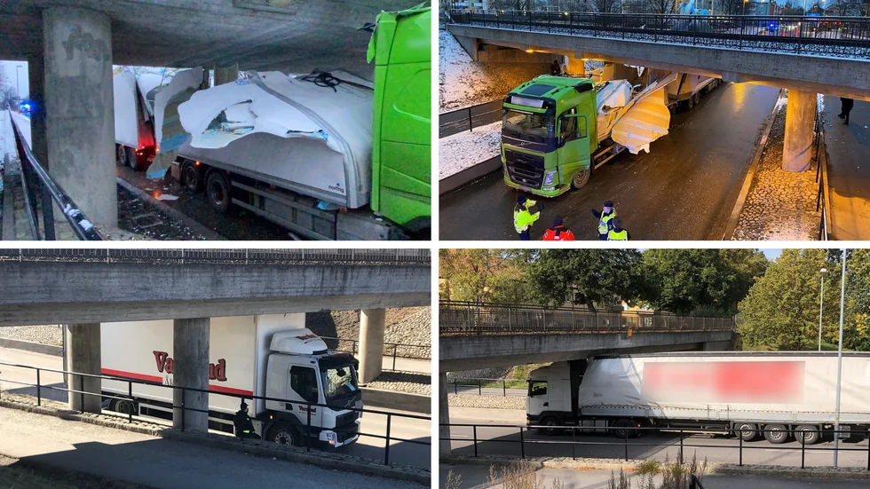 Fastkilade lastbilar under viadukten på Vasavägen lär inte bli en ovanligare syn i år