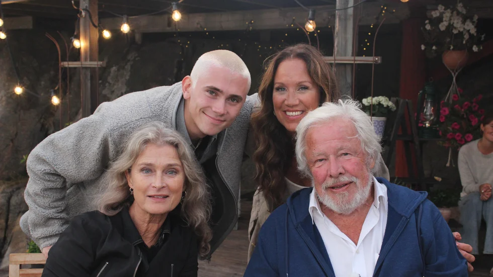 Lena Endre, Felix Sandman, Renée Nyberg och Sven Wollter. Pressbild.
