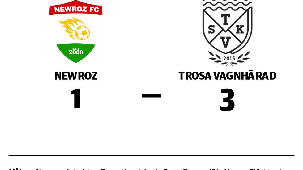 Newroz FC förlorade mot Trosa-Vagnhärad SK