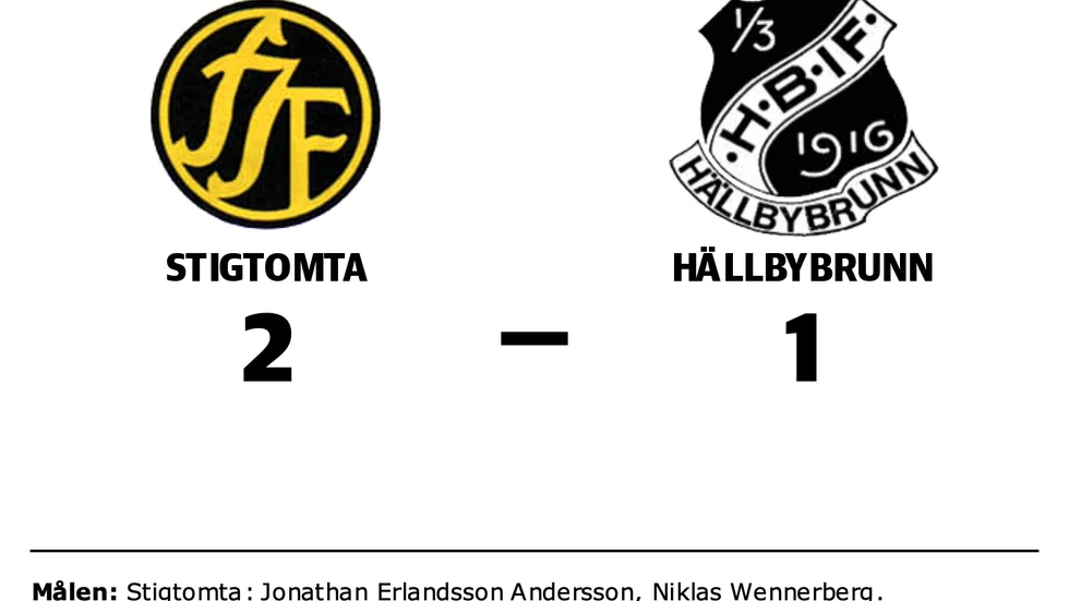 Stigtomta IF vann mot Hällbybrunns IF