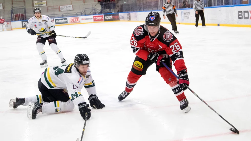 Emil Wrenman gjorde två mål när Piteå Hockey körde över Kiruna AIF i en träningsmatch. (Arkivbild)