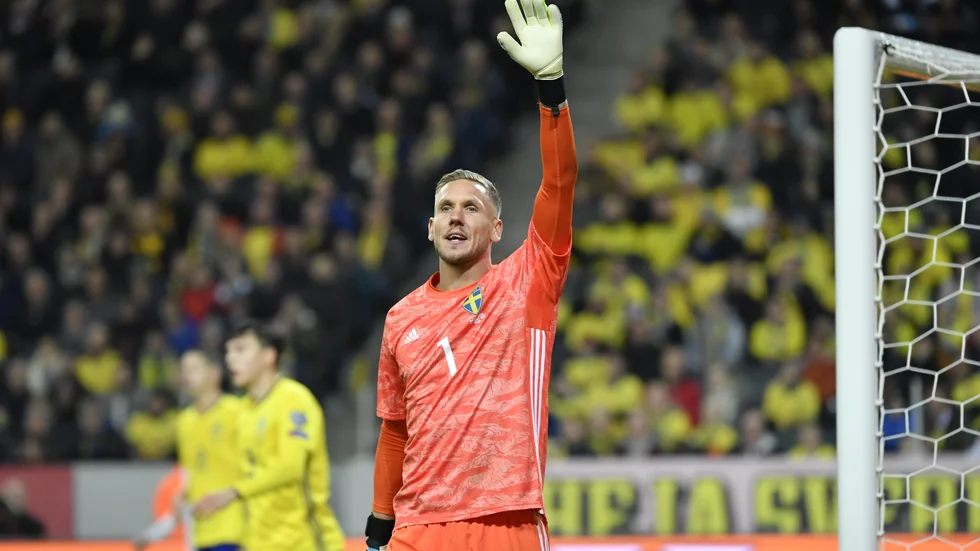 Svenska landslagsmålvakten Robin Olsen lånas ut till Everton resten av säsongen. Arkivbild.