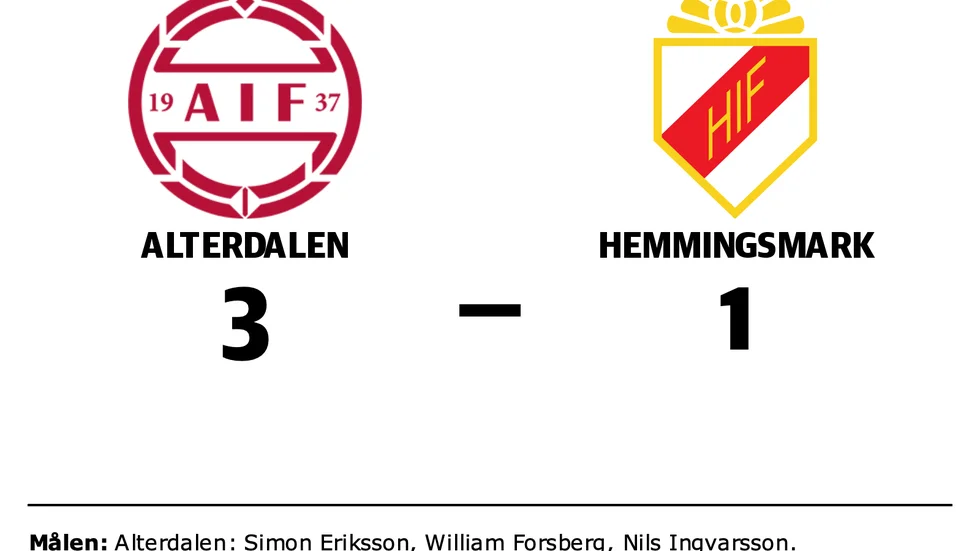 Alterdalen vann mot Hemmingsmark