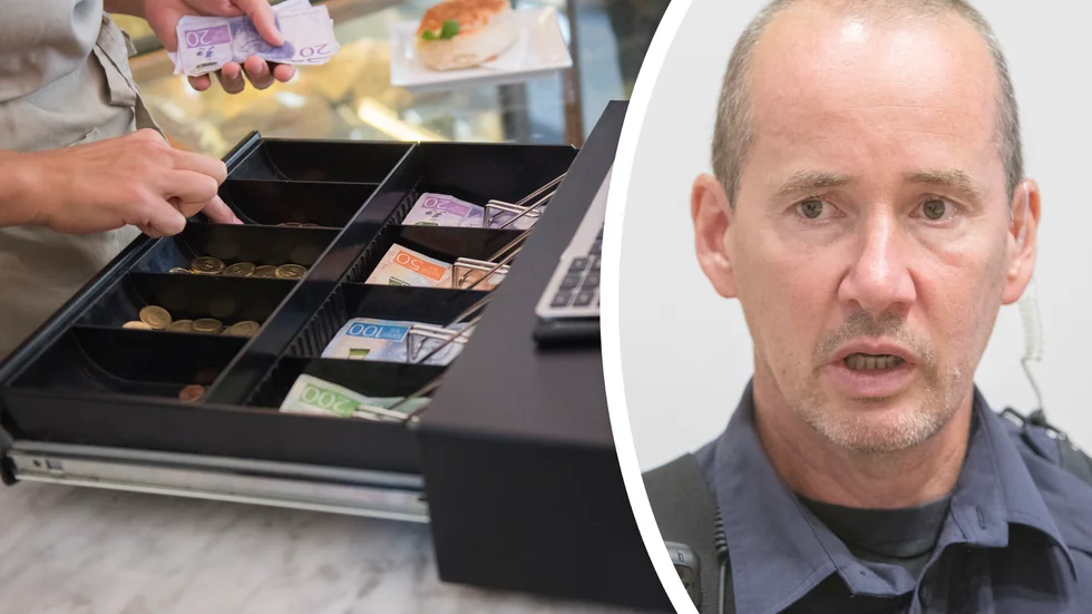Kommunpolis Conny Johansson uppmanar gotlänningarna att se upp för falska sedlar.