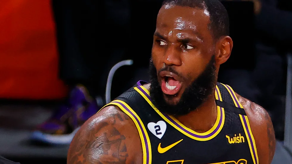 Los Angeles Lakers superstjärna LeBron James .