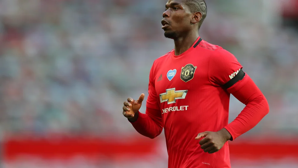 Manchester Uniteds och Frankrikes Paul Pogba är coronasmittad och kan inte spela mot Sverige. Arkivbild.