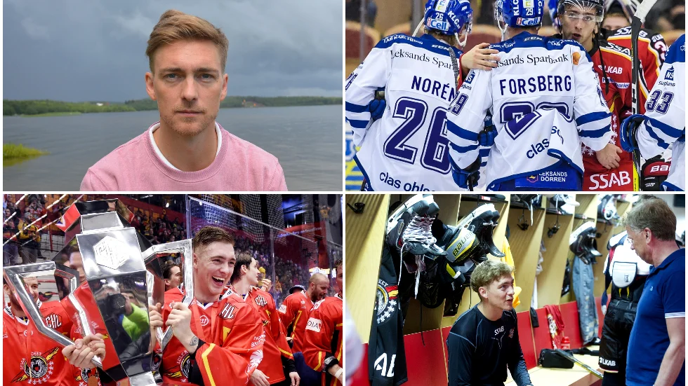 Här summerar Johan Forsberg sin hockeyresa.