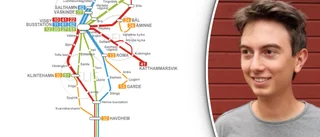 Han snyggade till kollektivtrafikens kartor 