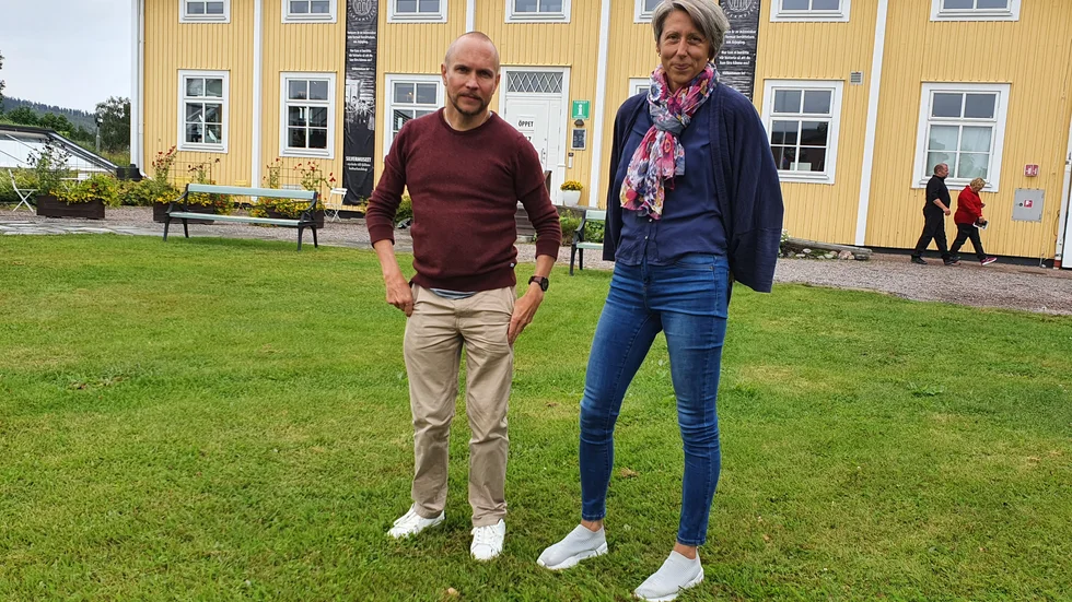 Fredrik Westerlund och Malin Brännström är ense om beslutet att ställa in årets höstmarknad i Arjeplog.