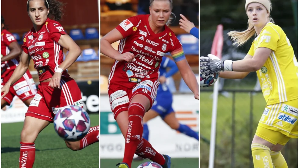 Sejde Abrahamsson startar. Men Ellen Löfqvist och Guro Pettersen är inte med i truppen.