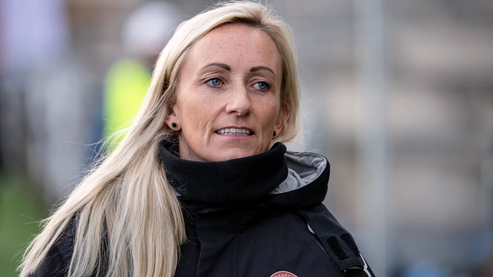 Kristianstads tränare Elisabet Gunnarsdottir. Arkivbild.