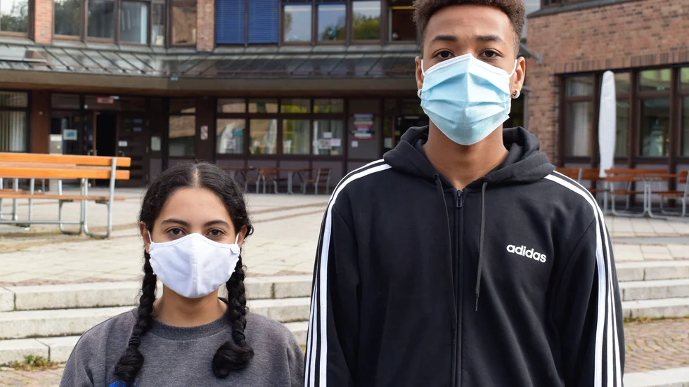 Rania al-Kadiri och Marc Konate går i tionde klass på Wilhelm-Busch-Realschule i München.