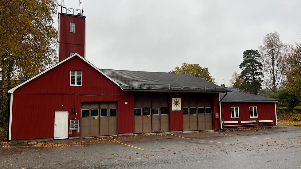 Gamla brandstationen i Fjärdhundra.