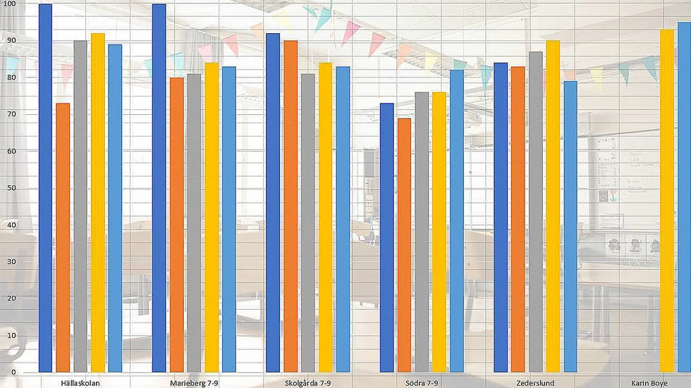 Så stor andel elever blev behöriga till yrkesprogram på gymnasiet - skola för skola. För Karin Boye fanns enbart statistik över 2019 och 2020.