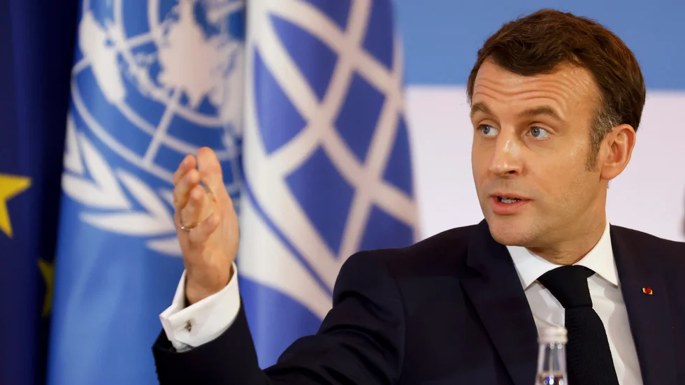 Frankrikes president Emmanuel Macron . Arkivbild.