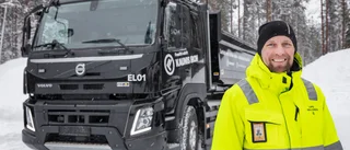 Unikt test: Elektrisk malmlastbil på plats i Pajala