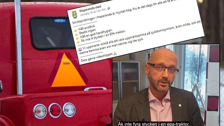 I ett videoklipp om de lokala råden nämner Sven Tornberg (C) epa-traktorer som en smittorisk. Många skrattar, men det är inget skämt. "Det är den kollektivtrafik som finns för unga på landsbygden."