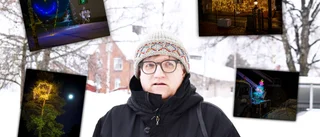 Bilder: Se när Krister Hägglund väcker liv i skeva juldekorationer: "Tycker mest om de skruttiga" 