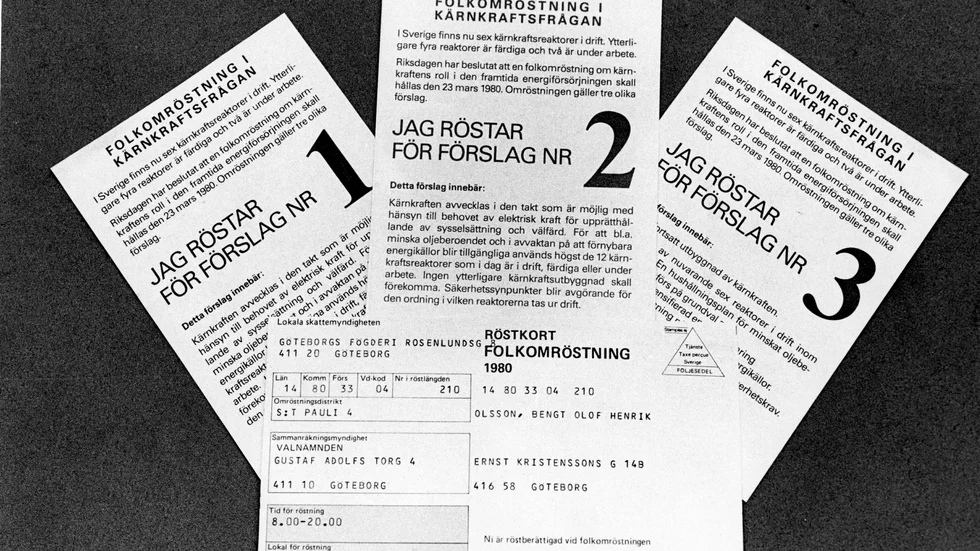 Folkomröstningen om kärnkraft 1980 tappar nu äntligen makten över tänkande och politik. Klimatfrågan och eleffektbehovet öppnar nya perspektiv för nya generationer.