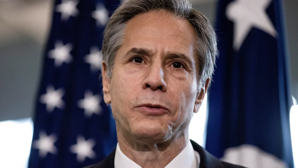 USA:s utrikesminister Antony Blinken uppmanar Myanmars militär att släppa alla som gripits. Arkivbild.