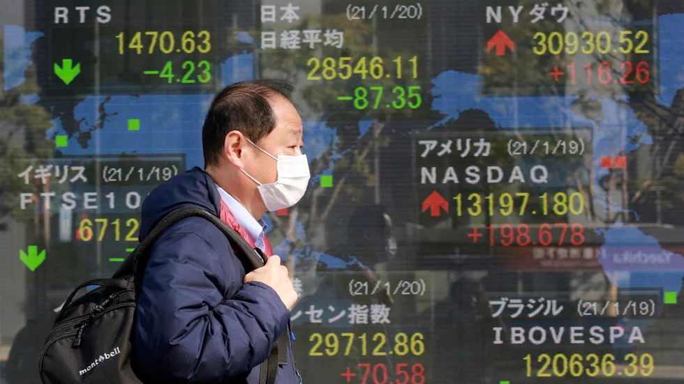 Tokyobörsen faller, liksom flera andra börser i Asien. Arkivbild.