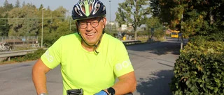 Han cyklade lika långt som Sverige – i Knivsta