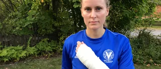 Skyttedrottningen bröt handleden i seriefinalen